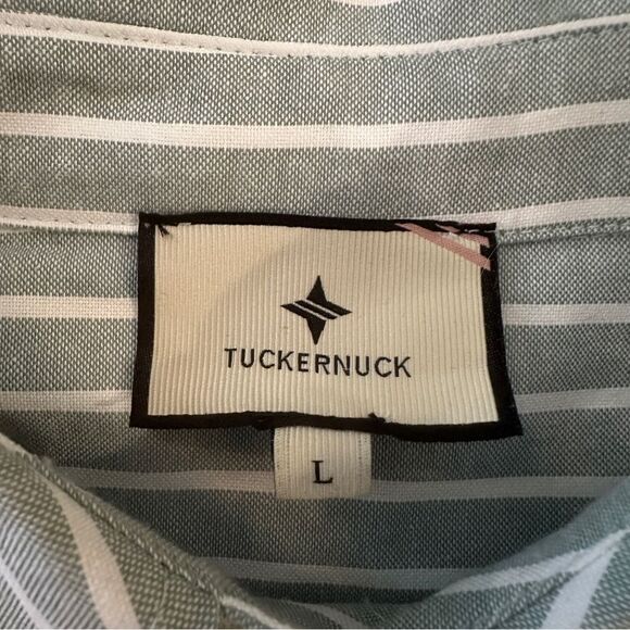 Tuckernuck Celadon Green Stripe Meryl Shirt Dress - Picture 5 of 8